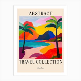 Abstract Travel Collection Poster Mauritius 5 Art Print