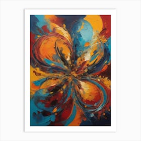 Abstract Flower 1 Art Print