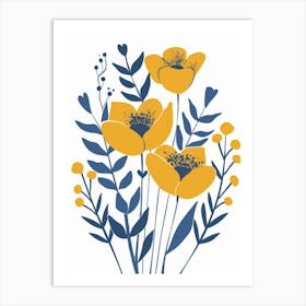 Yellow Poppies 2 Art Print