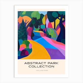 Abstract Park Collection Poster Holland Park London 2 Art Print
