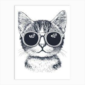 Cat In Sunglasses 12 Poster