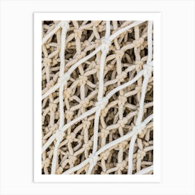 Close Up Of A Fishing Net maritime Art Print