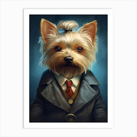 Gangster Dog Silky Terrier 4 Art Print