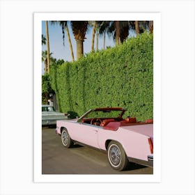 Pink Cadillac IV on Film Art Print