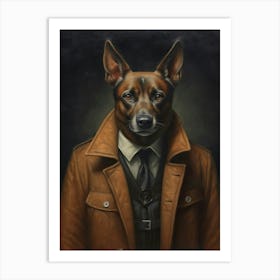 Gangster Dog Belgian Malinois Art Print