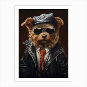 Gangster Dog Yorkshire Terrier 3 Art Print