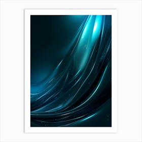 Abstract Blue Background 3 Art Print