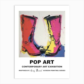 Poster Boots Pop Art 1 Art Print