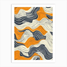 Abstract Wave Pattern 6 Art Print