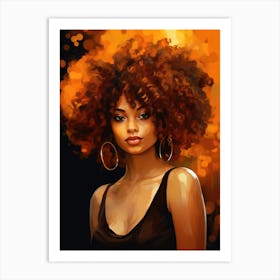 Afro Girl 13 Art Print