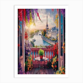 Paris Balcony Art Print