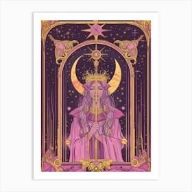 Galactic World Spiritual Women Art Print