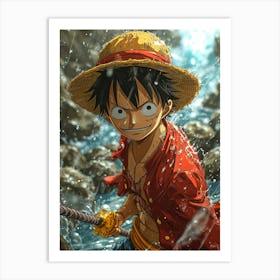 Monkey de Lufy One Piece Art Print