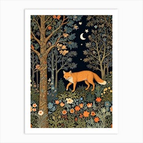 William Morris Fox In The Forest 2 Art Print