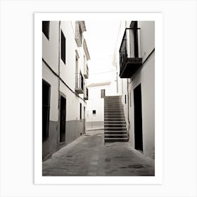 Granada, Spain, Black And White Photography 3 Art Print