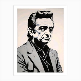 Johnny Cash Art Print