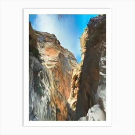 Canyons Of Zion Art Print