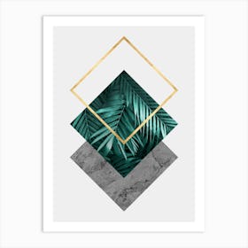 Geometric and botanical 5 Art Print