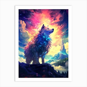 Wolf In The Sky 7 Art Print
