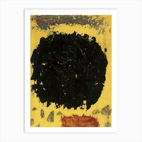 Black And Yellow 1 Art Print