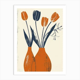 Tulips In Vases 1 Art Print