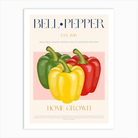 Bell Pepper Mid Century Art Print