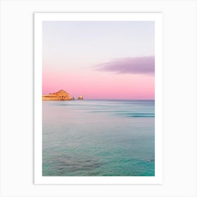 Falesia Beach, Algarve, Portugal Pink Photography 1 Art Print
