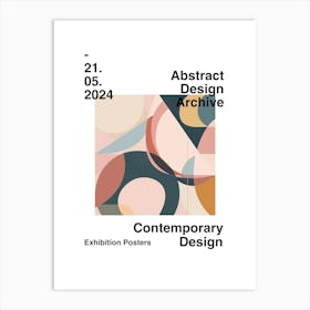 Abstract Design Archive Poster 08 Art Print