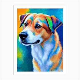 Finnish Spitz 2 Fauvist Style Dog Art Print