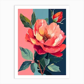 Roses On The Wall Art Print