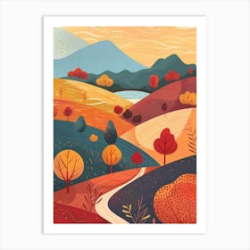 Autumn Landscape 3 Art Print