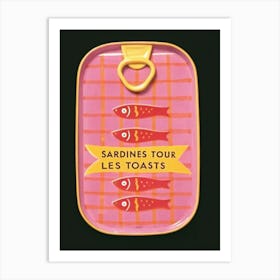 Sardines Tour Les Toasts Art Print