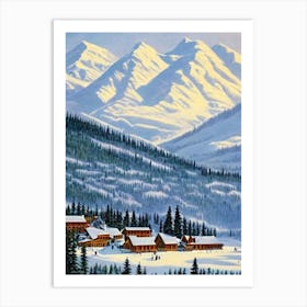 Keystone, Usa Ski Resort Vintage Landscape 1 Skiing Poster Art Print