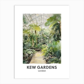 Kew Gardens, London 3 Watercolour Travel Poster Art Print