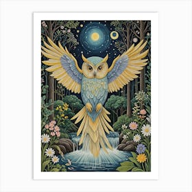 Magic Night Owl Art Print