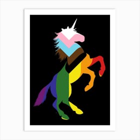 Pride Unicorn Rainbow Art Print