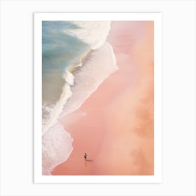 serene beach waves Art Print