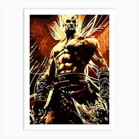 god of war 2 Art Print