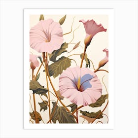 Floral Illustration Morning Glory 1 Art Print