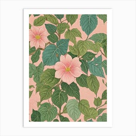 Pink Flowers Art Print