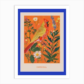 Spring Birds Poster Cardinal 3 Art Print