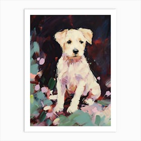 A Yorkshire Terrier Dog Painting, Impressionist 4 Art Print