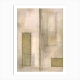 Driftwood Tonal Abstract Painting Art Print