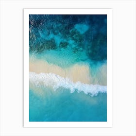 Aerial View Of The Beach 19 Art Print