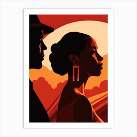 Man And A Woman 2 Art Print