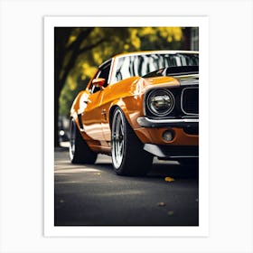 Close Of American Muscle Car 019 Art Print