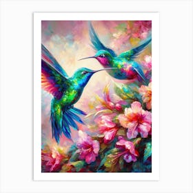 Hummingbirds 1 Art Print