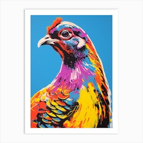 Andy Warhol Style Bird Grouse 3 Art Print
