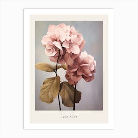 Floral Illustration Hydrangea 3 Poster Art Print
