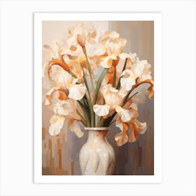 Iris Flower Still Life Painting 3 Dreamy Art Print